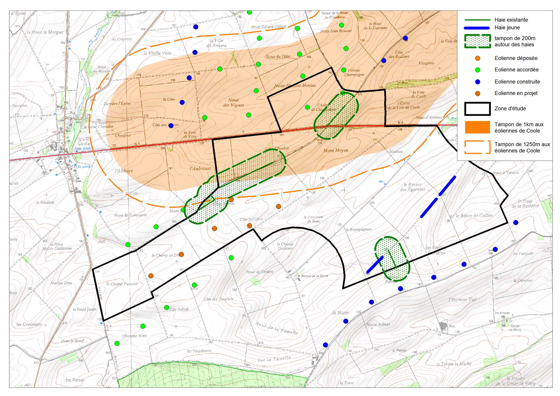 carte des contraintes